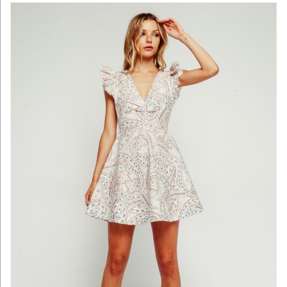 Paisley Ruffle Dress